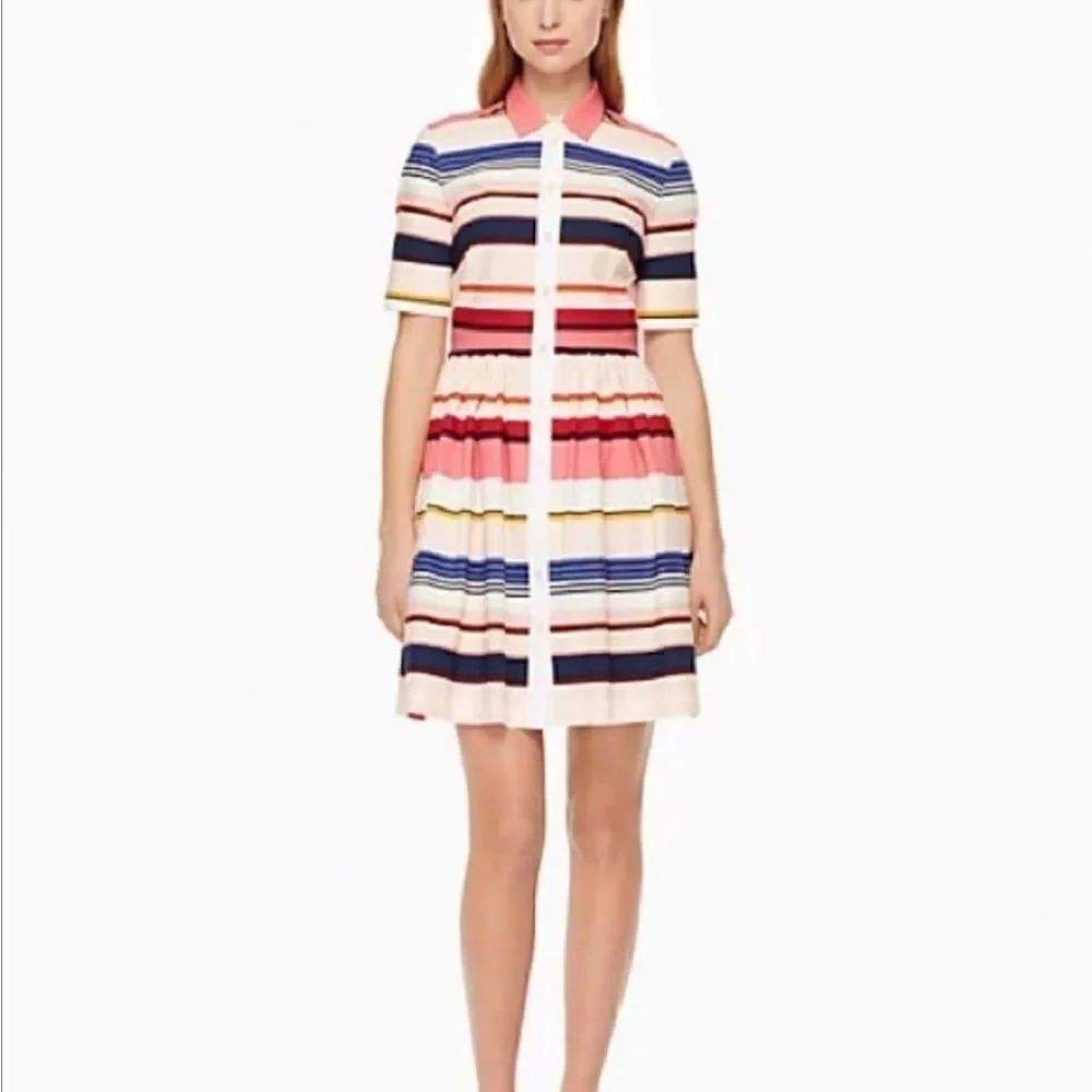 Kate Spade Berber Spice Things Up Stripe Shirt Dress